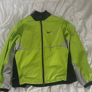 Nike Men's Lime and Black Windbreaker